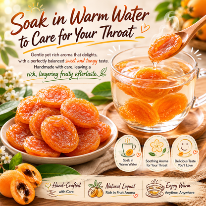🌿✨ Bamboo Salt Dried Loquats – Naturally Sweet & Soothing 🌡️🩸 Supports Blood Sugar & Comforts the Throat 🍊💧-DG1