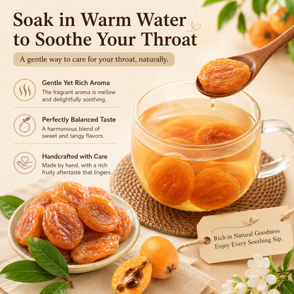 🌿✨ Bamboo Salt Dried Loquats – Naturally Sweet & Soothing 🌡️🩸 Supports Blood Sugar & Comforts the Throat 🍊💧-DG1