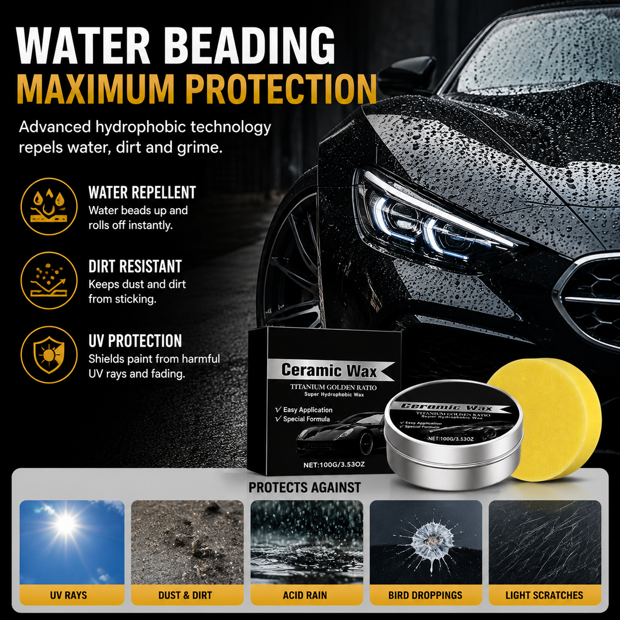 😱 Your Car Looks Older Than It Should? 🚗💔  ✨ Premium Car Restoration Wax  Restore Deep Gloss, Repel Dirt & Protect Your Paint Instantly 💎🛡️-ZZ