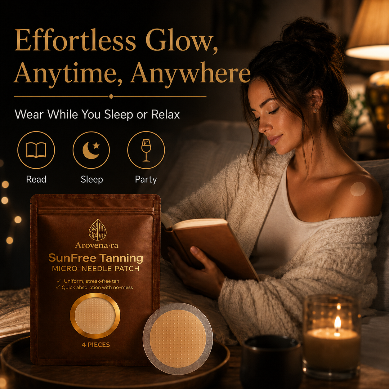 💸 Big Discount Now ✨ Micro Needle Self-Tan Patches 🌞 UV-Free Tanning Solution, Smooth Even Finish, Comfortable Skin Feel, Long-Lasting Golden Bronze Look, Perfect for Summer, Beach & Daily Makeup 🩳-ZYY