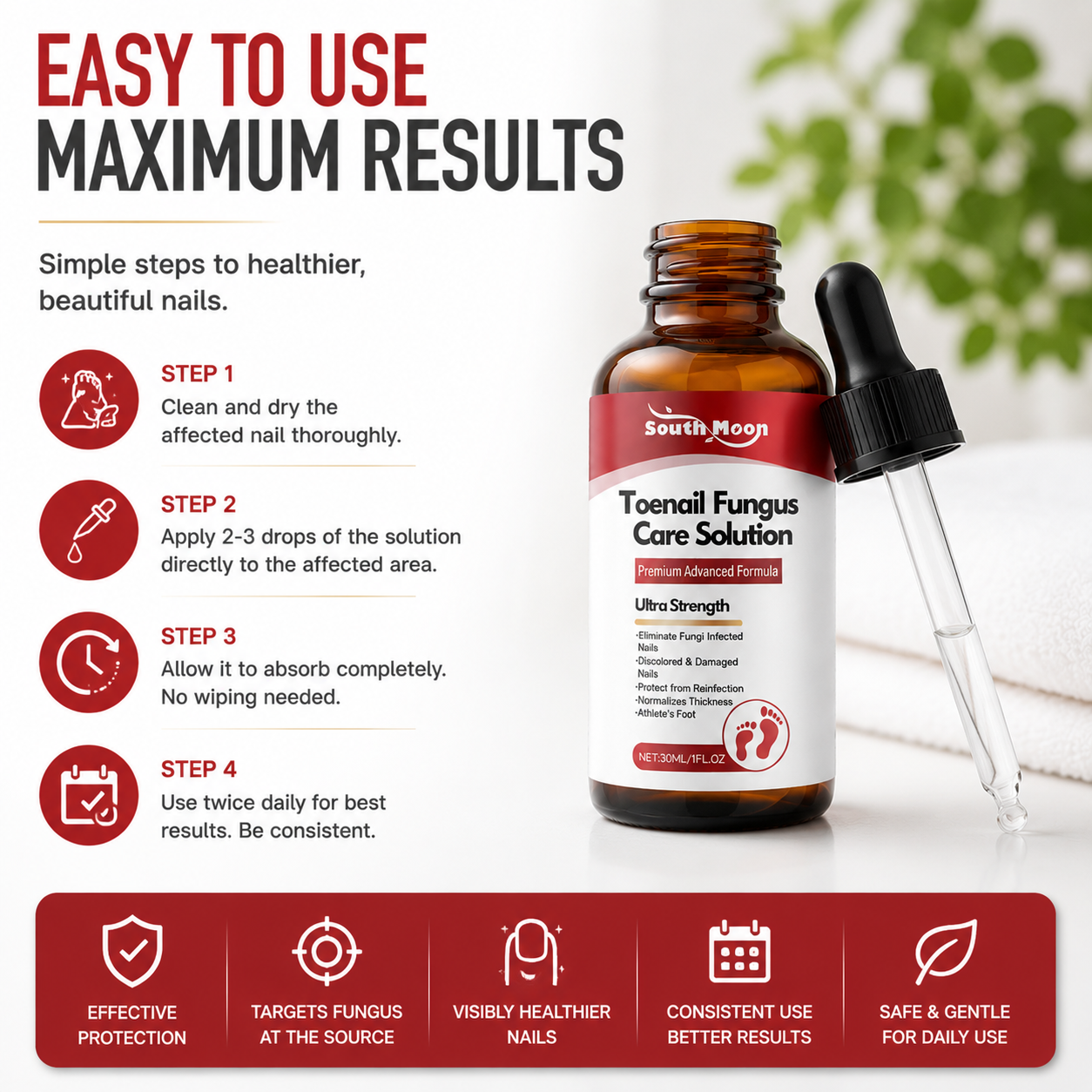 🌟 Toenail Fungus Care Solution – Extra Strength Antifungal Treatment! 🌟-CJY