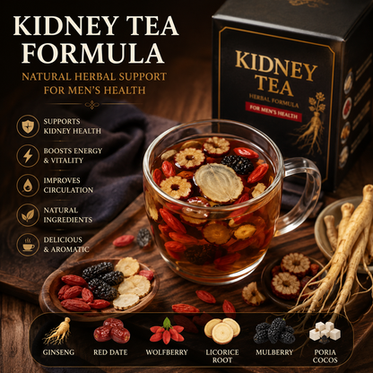🌿✨ Premium Ginseng & Five Treasure Herbal Tea 🍵💪 Boost Energy, Kidney Health & Vitality Naturally 🌟💚 🌸 Red Dates, Wolfberries & Mulberry Blend | 🍃 Men's Wellness Formula | 💧 Daily Health Support 🏋️‍♂️🍵-ZZ
