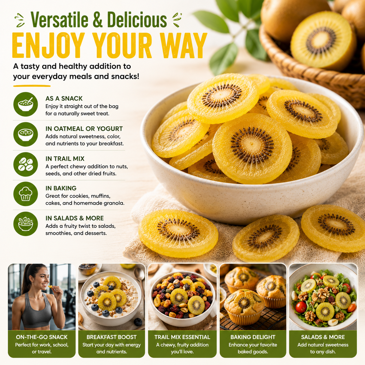 🥝 Golden Kiwi Slices-CJY