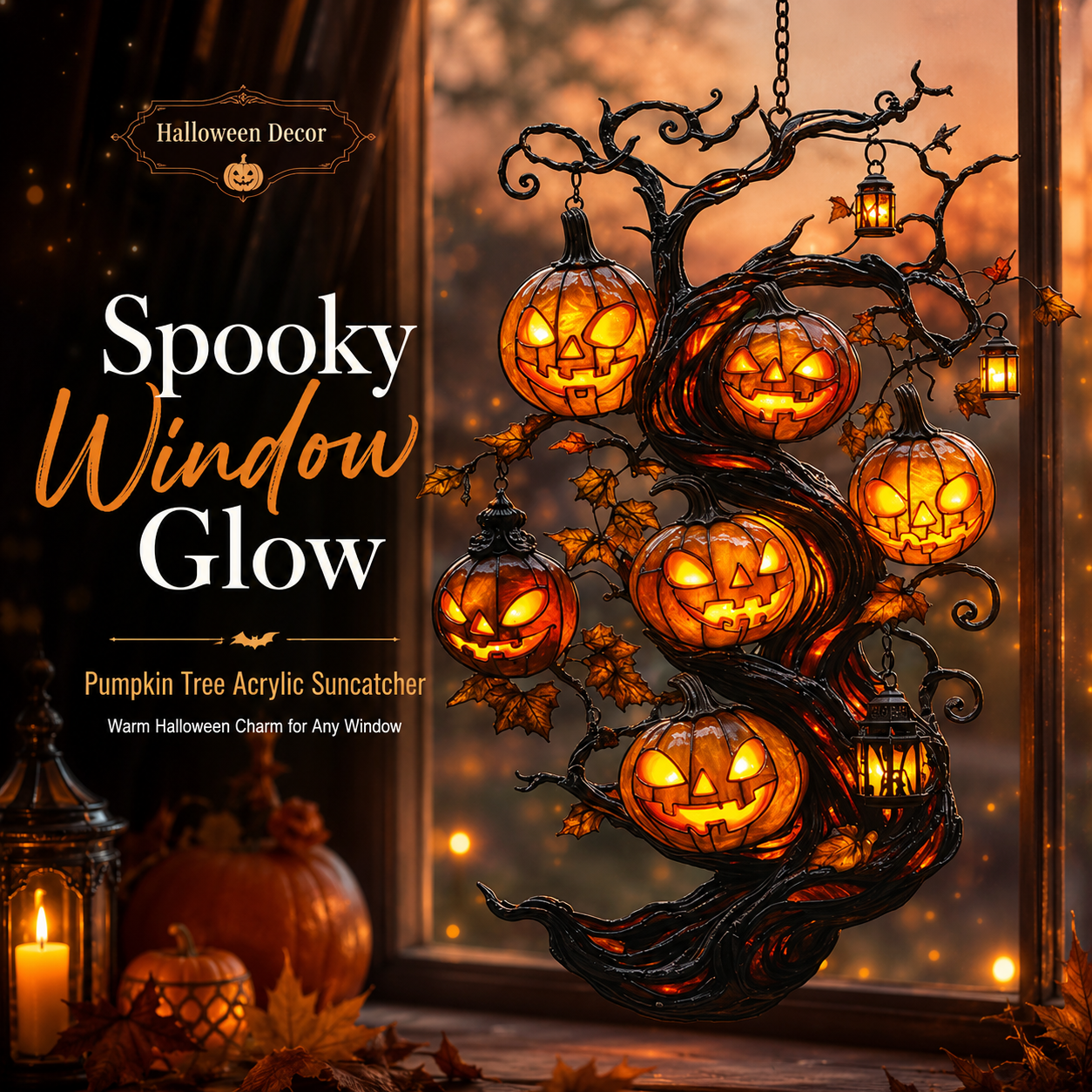 🎃✨ Pumpkin Tree Halloween Lantern – Light Up Your Spooky Season-CJY