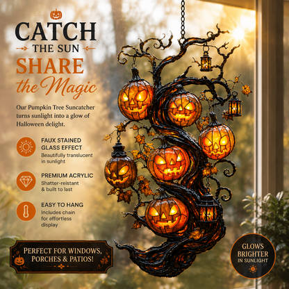 🎃✨ Pumpkin Tree Halloween Lantern – Light Up Your Spooky Season-CJY