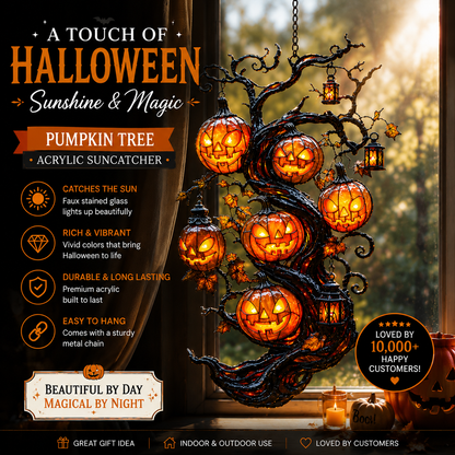 🎃✨ Pumpkin Tree Halloween Lantern – Light Up Your Spooky Season-CJY
