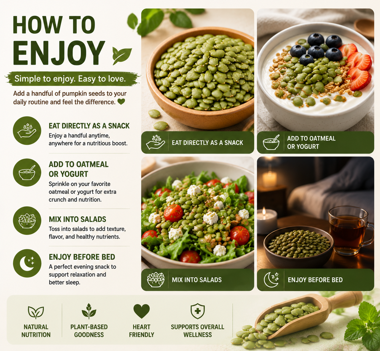 🌿✨ Premium Pumpkin Seeds SuperSnack | 💤 Supports Better Sleep • ⚡ Fights Fatigue • 🩸 Helps Balance Blood Sugar Naturally 🎃-DG1
