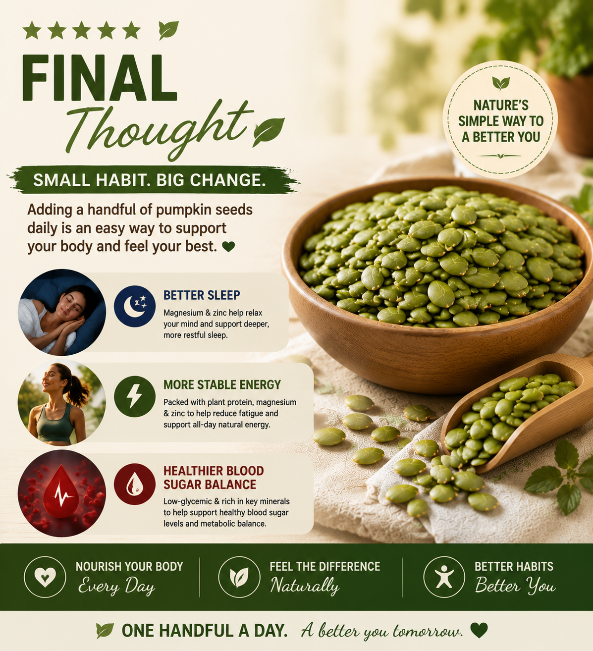 🌿✨ Premium Pumpkin Seeds SuperSnack | 💤 Supports Better Sleep • ⚡ Fights Fatigue • 🩸 Helps Balance Blood Sugar Naturally 🎃-DG1