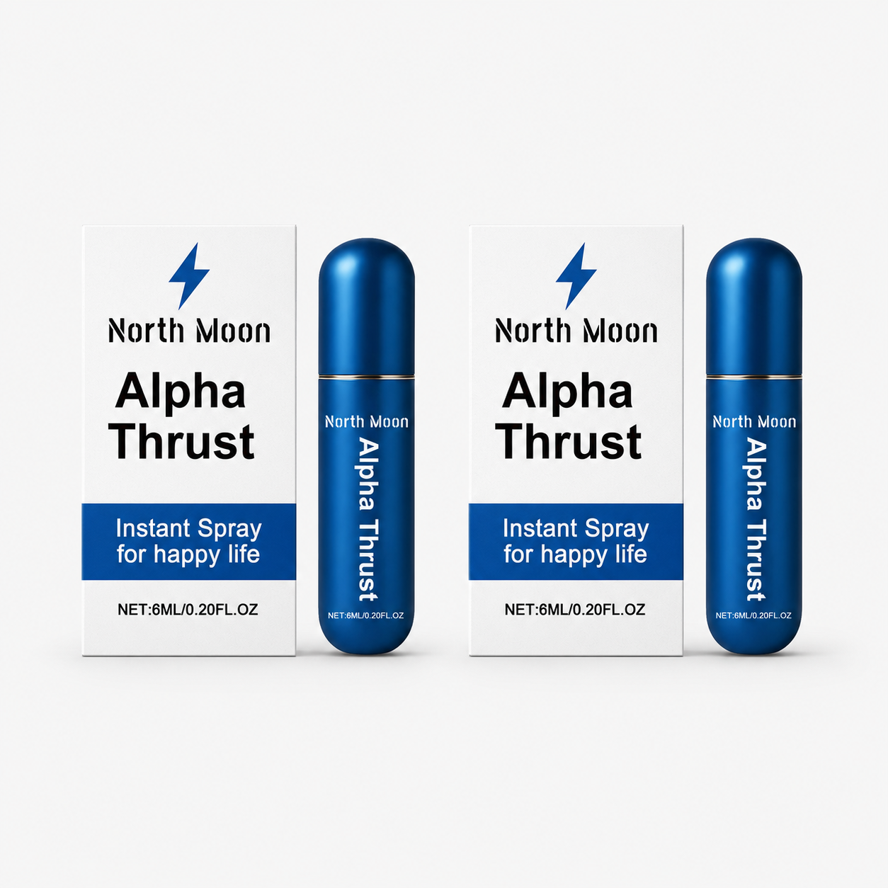 ⚡ North Moon Alpha Thrust Delay Spray for Men – Discreet Intimate Care Spray for Longer-Lasting Confidence, Better Control & Adult Couple Moments, 6ml-WZH