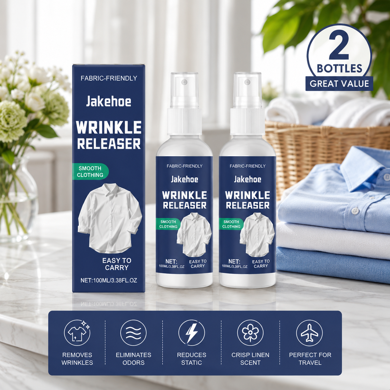 ✨ Jakehoe Wrinkle Releaser Spray-CJY