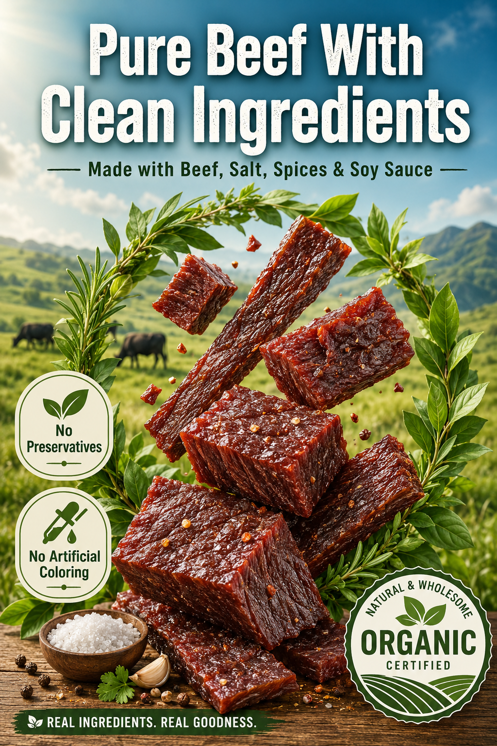 Add high-protein pure beef jerky-9SLL