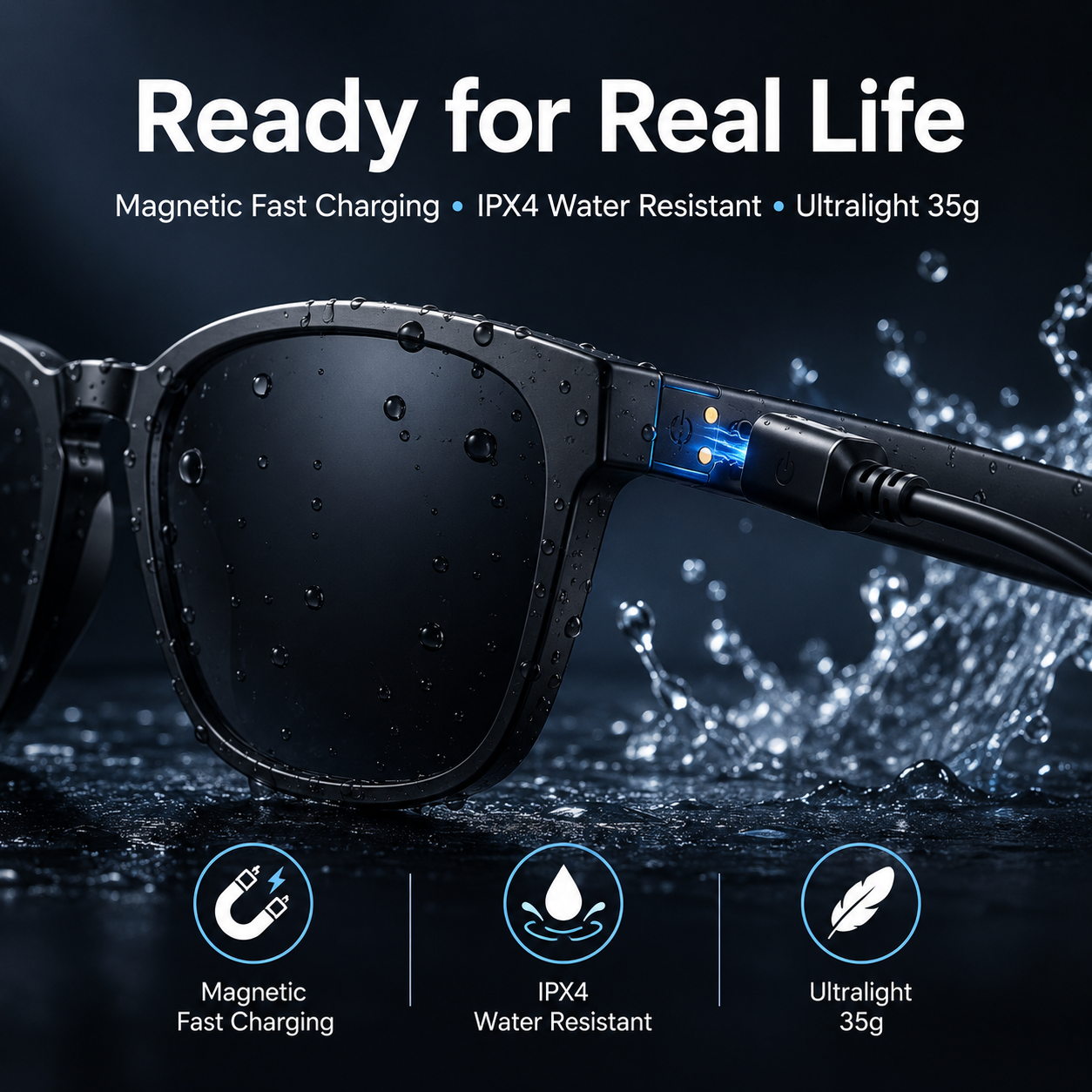 🕶️AI Photochromic Translation Smart Glasses ✦ Auto Color-Changing Lenses 🌞｜Real-Time Multilingual Translation 🌐｜Seamless Cross-Border Chat ✈️｜Built-in AI Assistant 🤖｜Hands-Free Calls 📞｜Wireless Music Playback 🎵-ZYY