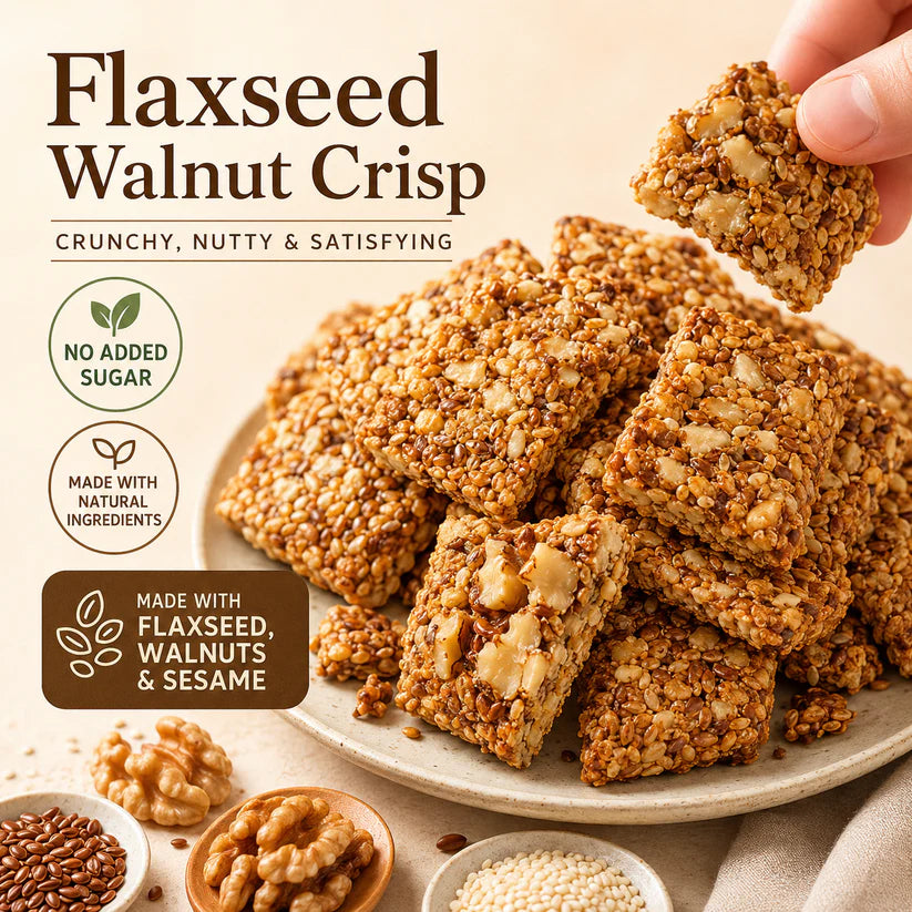 😋Flaxseed Walnut Crisps- 🍃Take good care of your cardiovascular health.-ZYY