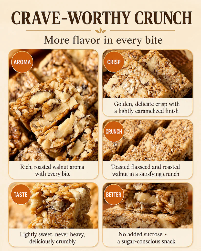 😋Flaxseed Walnut Crisps- 🍃Take good care of your cardiovascular health.-ZYY