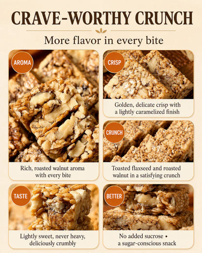 😋Flaxseed Walnut Crisps- 🍃Take good care of your cardiovascular health.-ZYY