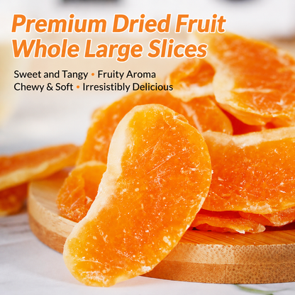 Premium Dried Mandarin Orange Slices - Juicy, Sweet, & Ideal Daily Snack! Limited Time Offer!-SUY