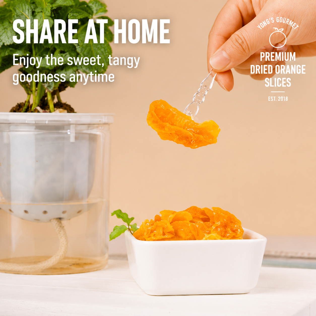 Premium Dried Mandarin Orange Slices - Juicy, Sweet, & Ideal Daily Snack! Limited Time Offer!-SUY