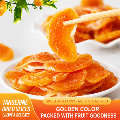 Premium Dried Mandarin Orange Slices - Juicy, Sweet, & Ideal Daily Snack! Limited Time Offer!-SUY