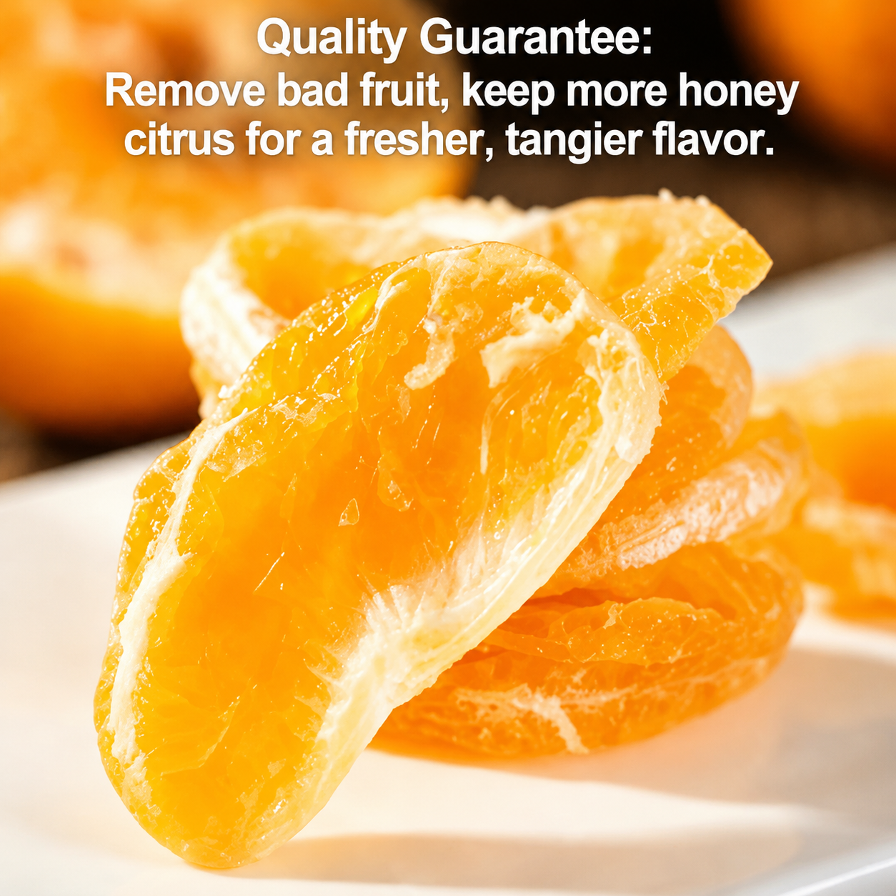 Premium Dried Mandarin Orange Slices - Juicy, Sweet, & Ideal Daily Snack! Limited Time Offer!-SUY