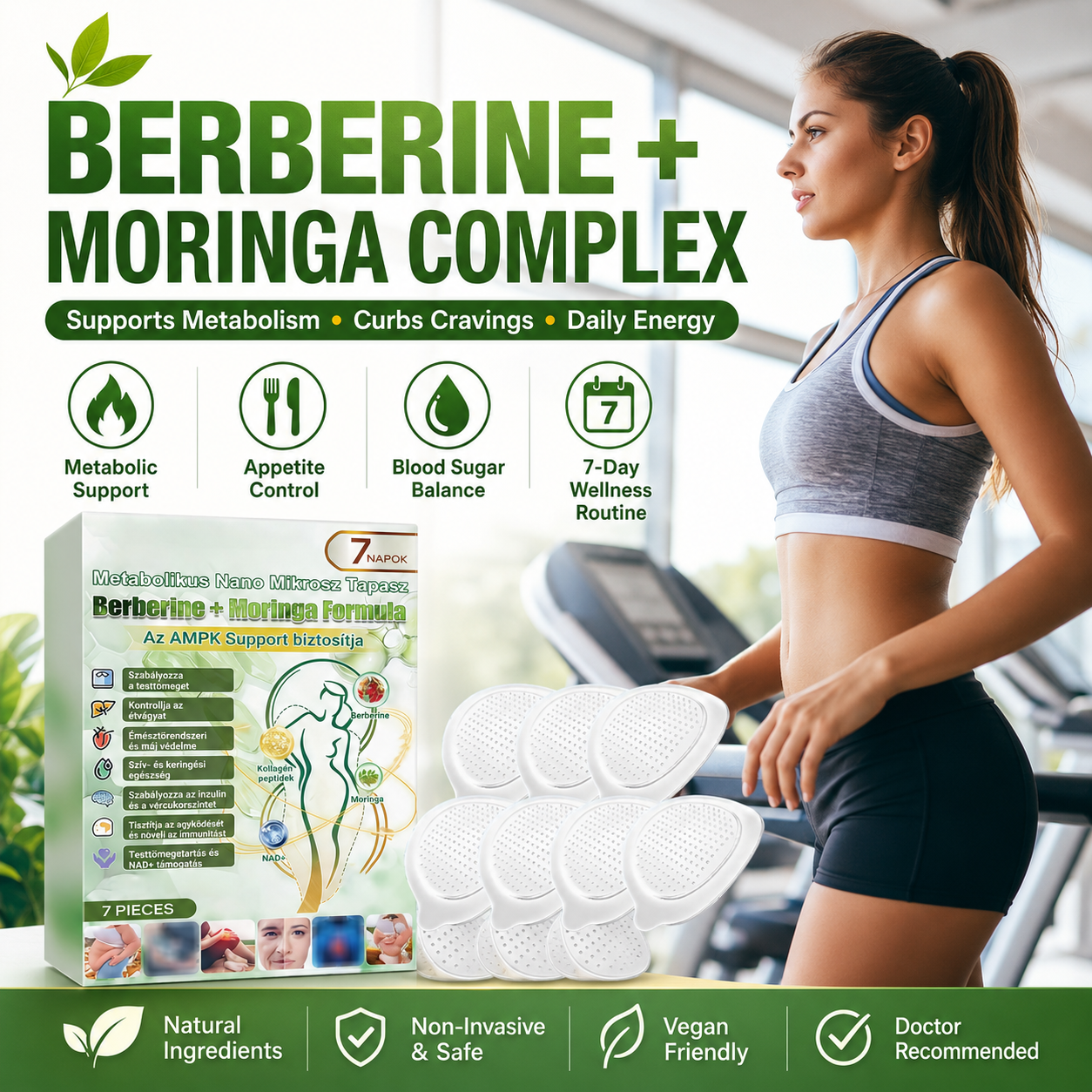 Advanced Metabolic Nano Microneedle Patch🎄 1 Patch Daily ✨7-Day Visible Wellness Berberine Moringa Complex ✅Boost Metabolism, Curb Cravings, Stabilize Blood Sugar & Sustain Energy 💥-ZYY