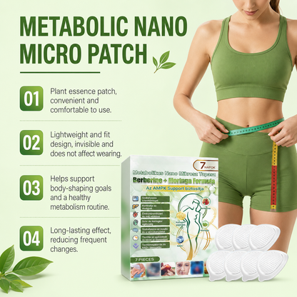Advanced Metabolic Nano Microneedle Patch🎄 1 Patch Daily ✨7-Day Visible Wellness Berberine Moringa Complex ✅Boost Metabolism, Curb Cravings, Stabilize Blood Sugar & Sustain Energy 💥-ZYY