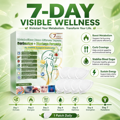 Advanced Metabolic Nano Microneedle Patch🎄 1 Patch Daily ✨7-Day Visible Wellness Berberine Moringa Complex ✅Boost Metabolism, Curb Cravings, Stabilize Blood Sugar & Sustain Energy 💥-ZYY