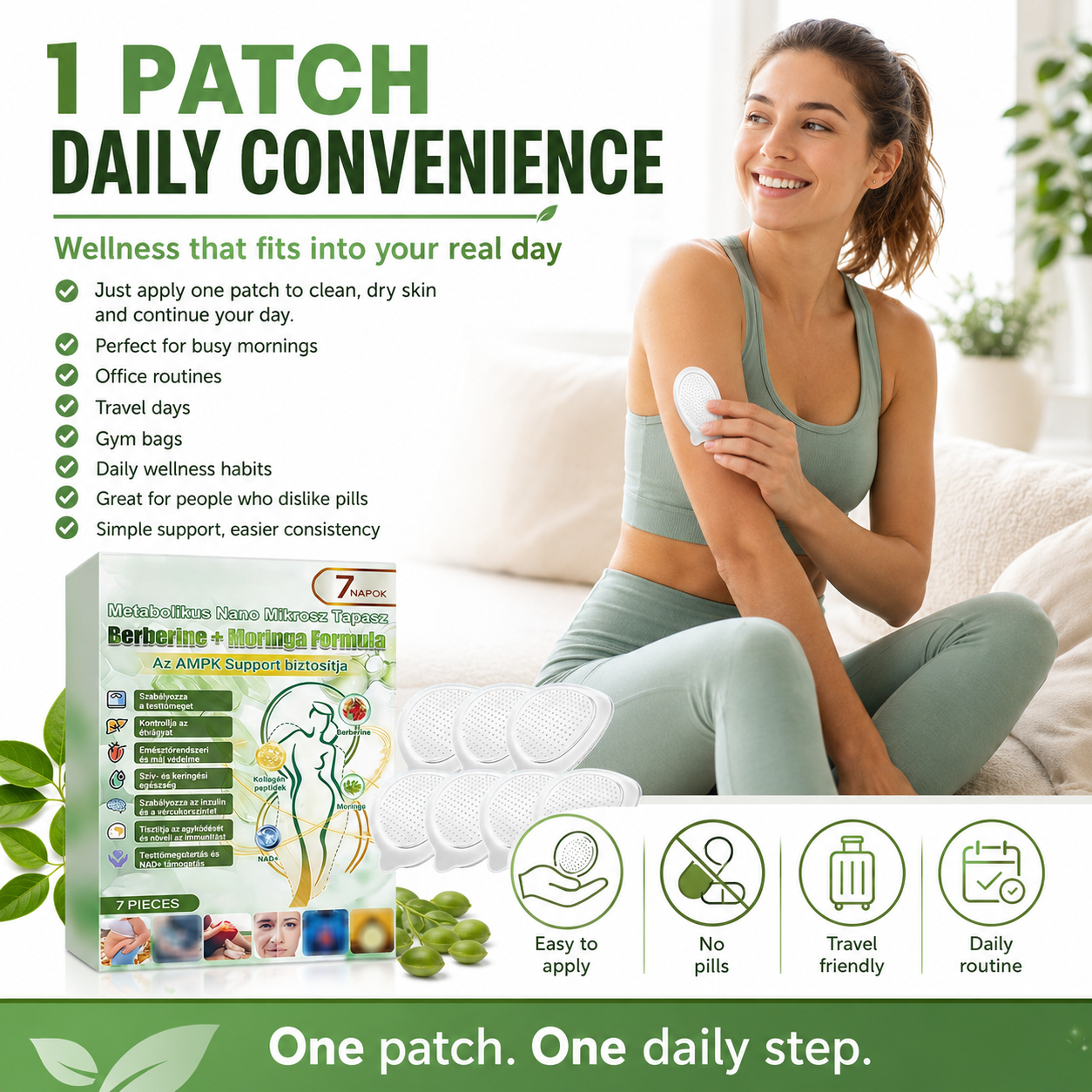 Advanced Metabolic Nano Microneedle Patch🎄 1 Patch Daily ✨7-Day Visible Wellness Berberine Moringa Complex ✅Boost Metabolism, Curb Cravings, Stabilize Blood Sugar & Sustain Energy 💥-ZYY