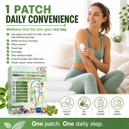 Advanced Metabolic Nano Microneedle Patch🎄 1 Patch Daily ✨7-Day Visible Wellness Berberine Moringa Complex ✅Boost Metabolism, Curb Cravings, Stabilize Blood Sugar & Sustain Energy 💥-ZYY
