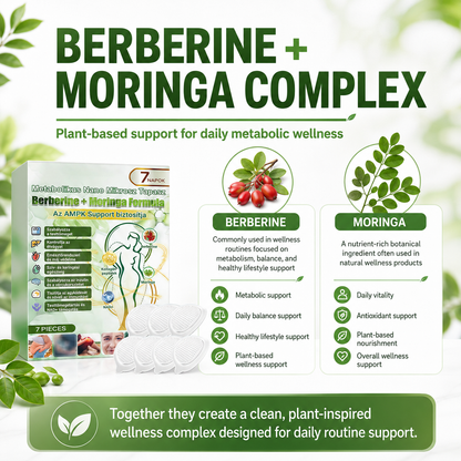 Advanced Metabolic Nano Microneedle Patch🎄 1 Patch Daily ✨7-Day Visible Wellness Berberine Moringa Complex ✅Boost Metabolism, Curb Cravings, Stabilize Blood Sugar & Sustain Energy 💥-ZYY