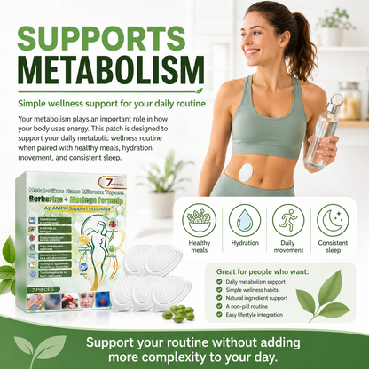Advanced Metabolic Nano Microneedle Patch🎄 1 Patch Daily ✨7-Day Visible Wellness Berberine Moringa Complex ✅Boost Metabolism, Curb Cravings, Stabilize Blood Sugar & Sustain Energy 💥-ZYY