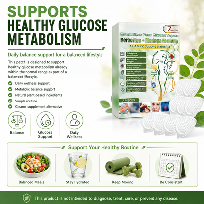 Advanced Metabolic Nano Microneedle Patch🎄 1 Patch Daily ✨7-Day Visible Wellness Berberine Moringa Complex ✅Boost Metabolism, Curb Cravings, Stabilize Blood Sugar & Sustain Energy 💥-ZYY