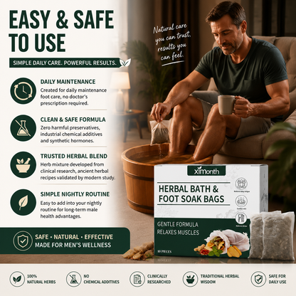💪🌿 Men’s Herbal Foot Soak Bags | Boost Circulation, Restore Energy & Vitality 🛁⚡-DG1