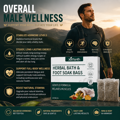 💪🌿 Men’s Herbal Foot Soak Bags | Boost Circulation, Restore Energy & Vitality 🛁⚡-DG1