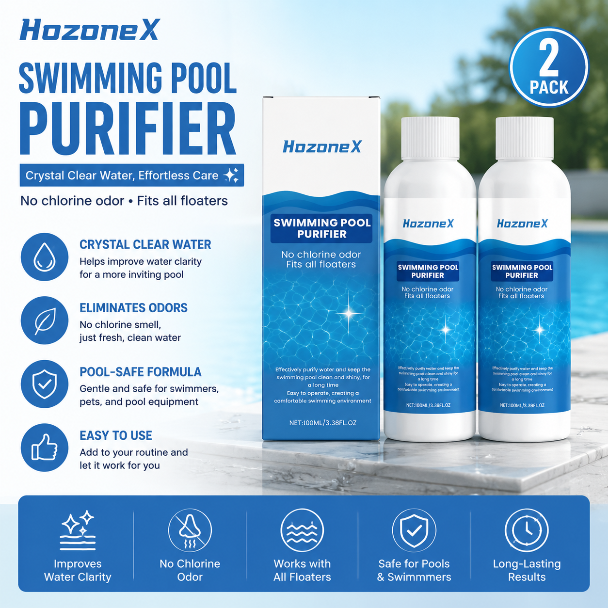🏊‍♂️💦 HozoneX Swimming Pool Purifier-CJY