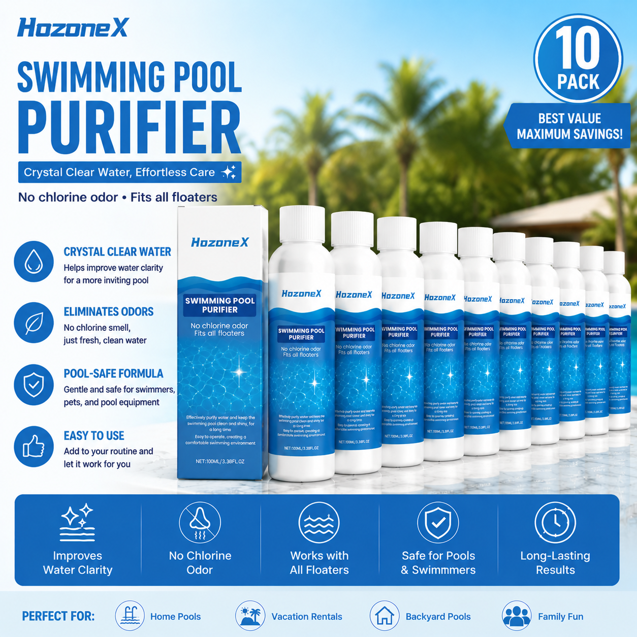 🏊‍♂️💦 HozoneX Swimming Pool Purifier-CJY