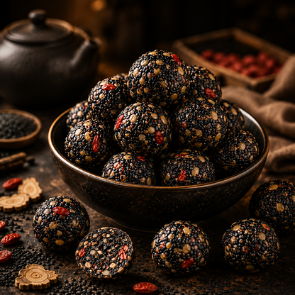 🌿💪 Herbal Vitality Black Sesame & Polygonatum Balls – Boost Male Energy, Endurance & Confidence Naturally 🌟-DG1