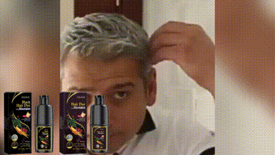 🖤 EELHOE Black Hair Shampoo – 100% Black Hair Look at Home – Gray Coverage & Herbal Hair Care-WZH