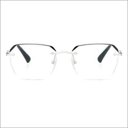 ✨Frameless Blue Light Blocking Reading Glasses 👓 | Lightweight Rimless Anti-Glare Eyewear for Men & Women 💼 Anti Eye Strain for Work & Gaming-ZYY