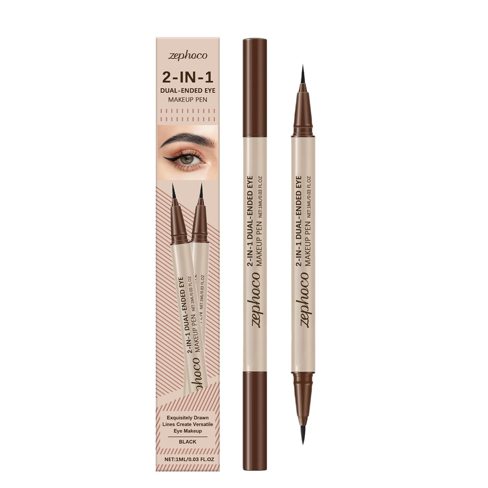 🔹 Black – Classic daily eyeliner shade