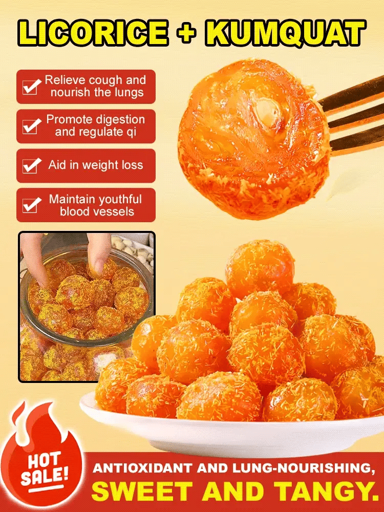 🍊 Guilt-Free Snacking Made Easy! Fiber-Rich Licorice Kumquats for Healthy Cravings 🩵✨-YQ