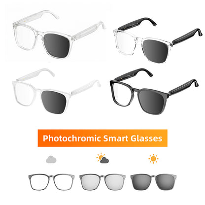 🕶️✨ AI Smart Photochromic Glasses | Real-Time Translation + AI Assistant + Bluetooth Calls + UV Protection 🌍📞☀️-DG1