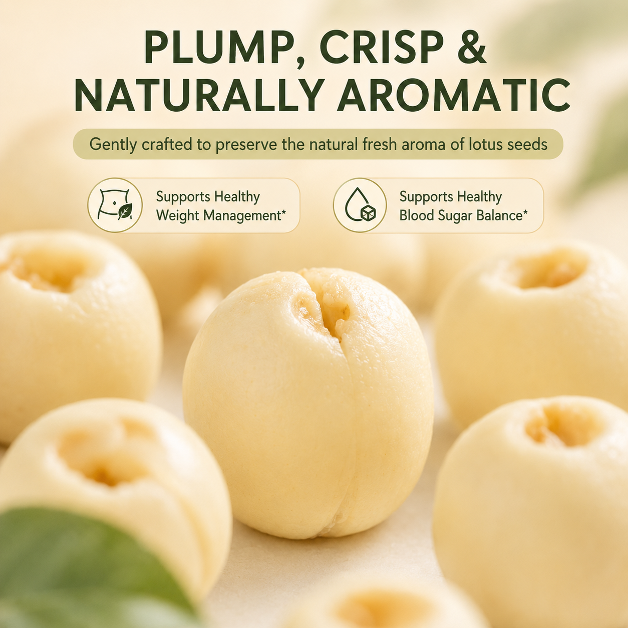 🌿✨ Premium Peeled Lotus Seeds – Science-Inspired Smart Snacking for Healthy Blood Sugar & Everyday Wellness 💚🌰-DG1