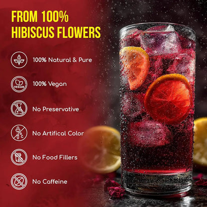 🌺✨ Premium Hibiscus Sabdariffa Herbal Tea 🍵❤️ – Boost Blood Health & Promote Circulation Naturally 🌿💖 🌸 Supports Heart & Vessel Wellness | 💧 Energizing Daily Ritual for Men & Women 🏃‍♀️💪-ZZ