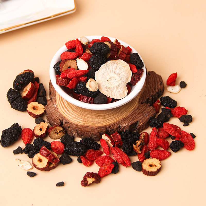 🌿✨ Premium Ginseng Five Treasure Herbal Tea 🍵💪 Restore Energy, Support Kidney Health & Enhance Stamina 🌟💚 🌸 Red Dates, Goji Berries & Mulberry Blend | 🍃 Men's Nourishing Formula | 💧 Daily Vitality Support 🏋️‍♂️🍵-ZYY