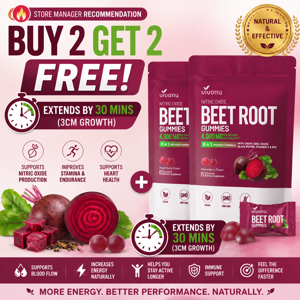 Buy 2 Get 2 Free-🔥Extends by 30 mins (3 cm growth)