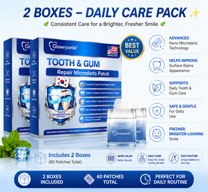 🦷✨ Tooth & Gum Advanced Nano Microdarts Patch Advanced Oral Care Patch for a Brighter, Cleaner-Looking Smile-YQ