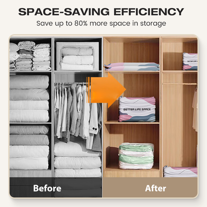 🔥✨ Hot Sale!🔥🧳 SpaceSaver No-Pump Vacuum Storage Bags ✨🏠 💨 Instantly Compress Clothes, Blankets & Bedding — No Vacuum Needed! 👕🛏️-ZZ