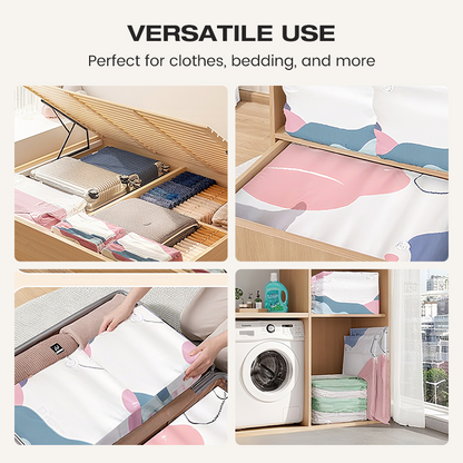 🔥✨ Hot Sale!🔥🧳 SpaceSaver No-Pump Vacuum Storage Bags ✨🏠 💨 Instantly Compress Clothes, Blankets & Bedding — No Vacuum Needed! 👕🛏️-ZZ