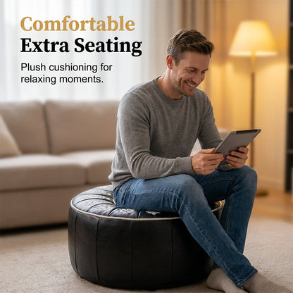 🌻✨ Sunflower Storage Ottoman Pouf 🪑💛 Stylish Hidden Storage Footrest & Cozy Home Seat 🌿🏡 🧺 Space-Saving Storage | 💺 Soft Comfortable Seating | 🌸 Elegant Floral Design for Modern Homes-ZZ