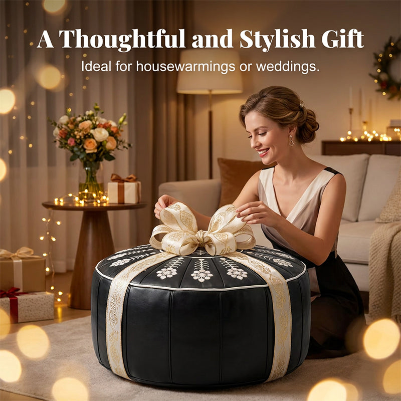🌻✨ Sunflower Storage Ottoman Pouf 🪑💛 Stylish Hidden Storage Footrest & Cozy Home Seat 🌿🏡 🧺 Space-Saving Storage | 💺 Soft Comfortable Seating | 🌸 Elegant Floral Design for Modern Homes-ZZ